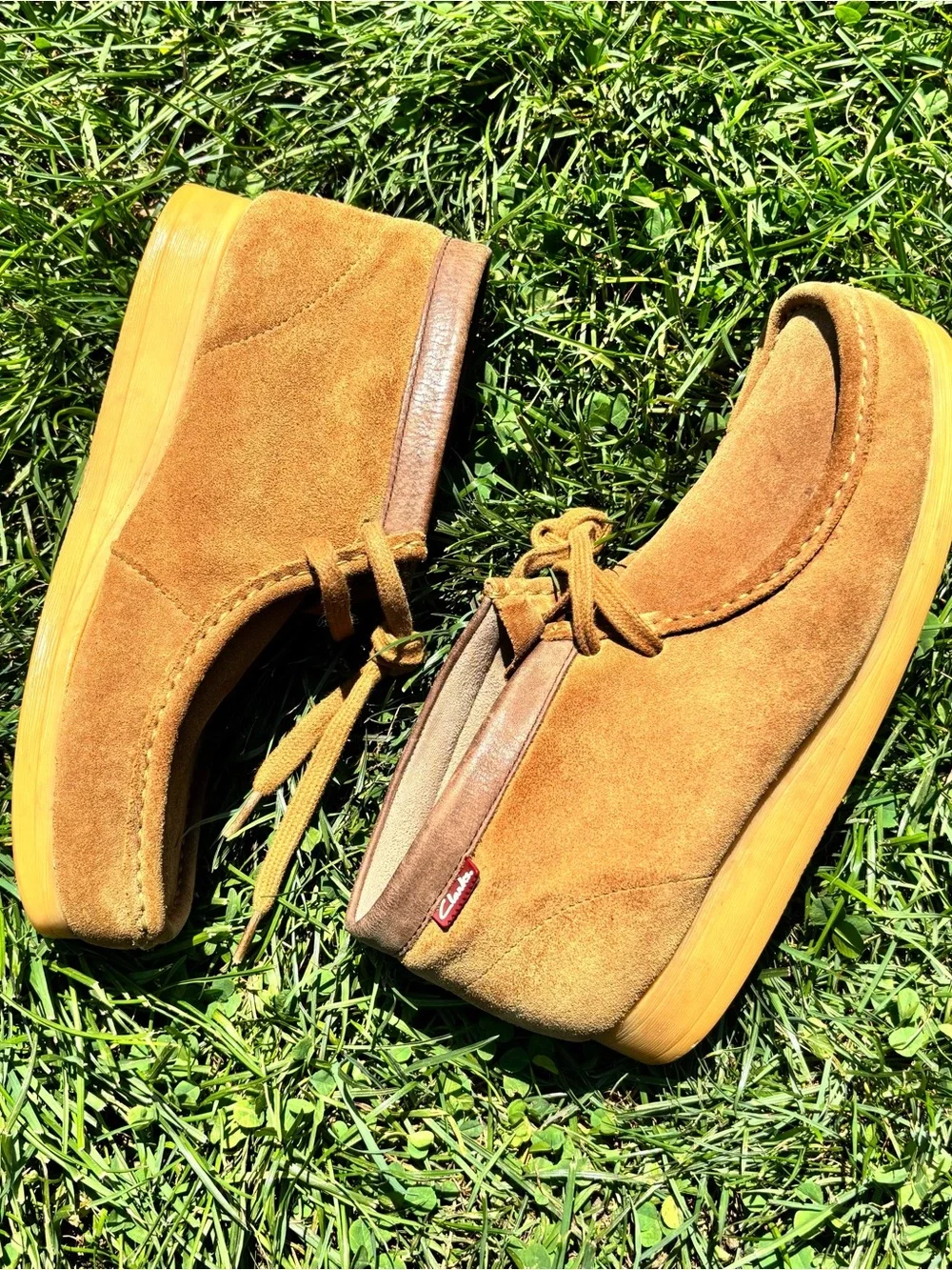 Clark’s Men's Suede Lace-Up Casual Shoes - Tan